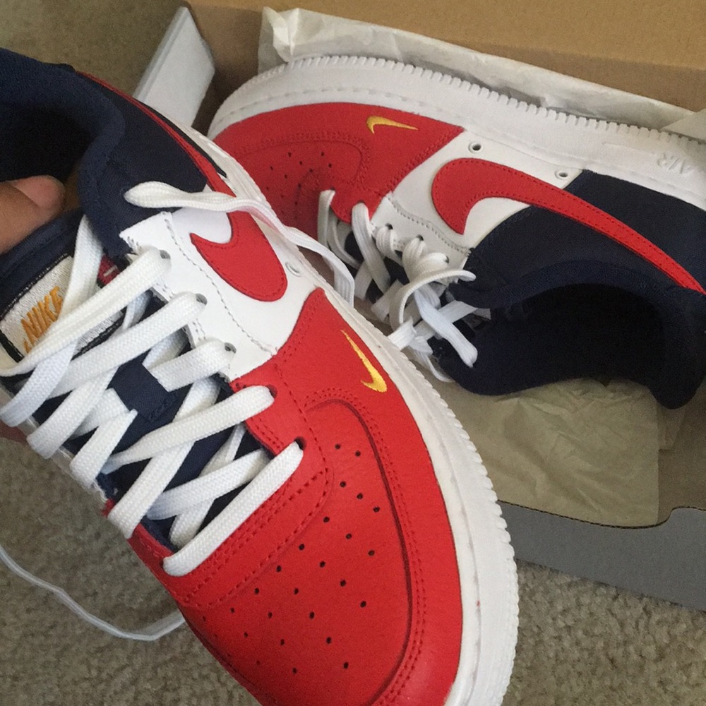 Nike Air Force Red, White and Blue
